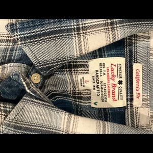Lucky brand plaid short sleeve shirt